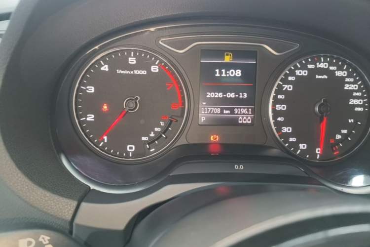 Used Audi A3 2014 Limousine 40 TFSI S line Comfort Model Odometer Close Up