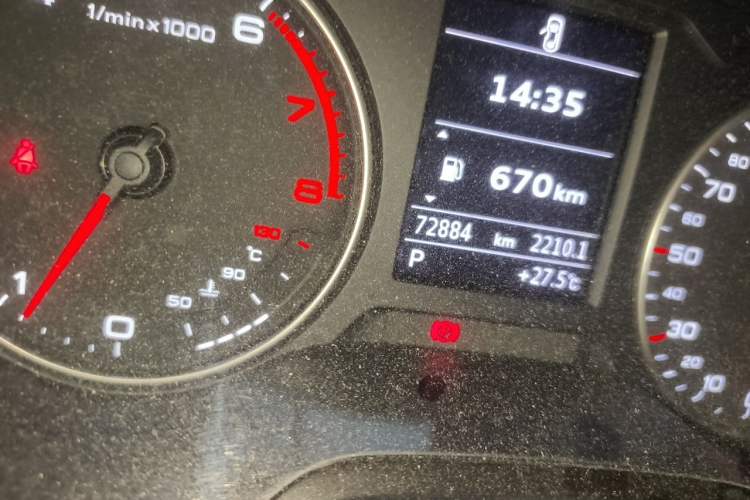 Used Audi A3 2014 Sportback 35 TFSI Automatic Style Edition Odometer Close Up