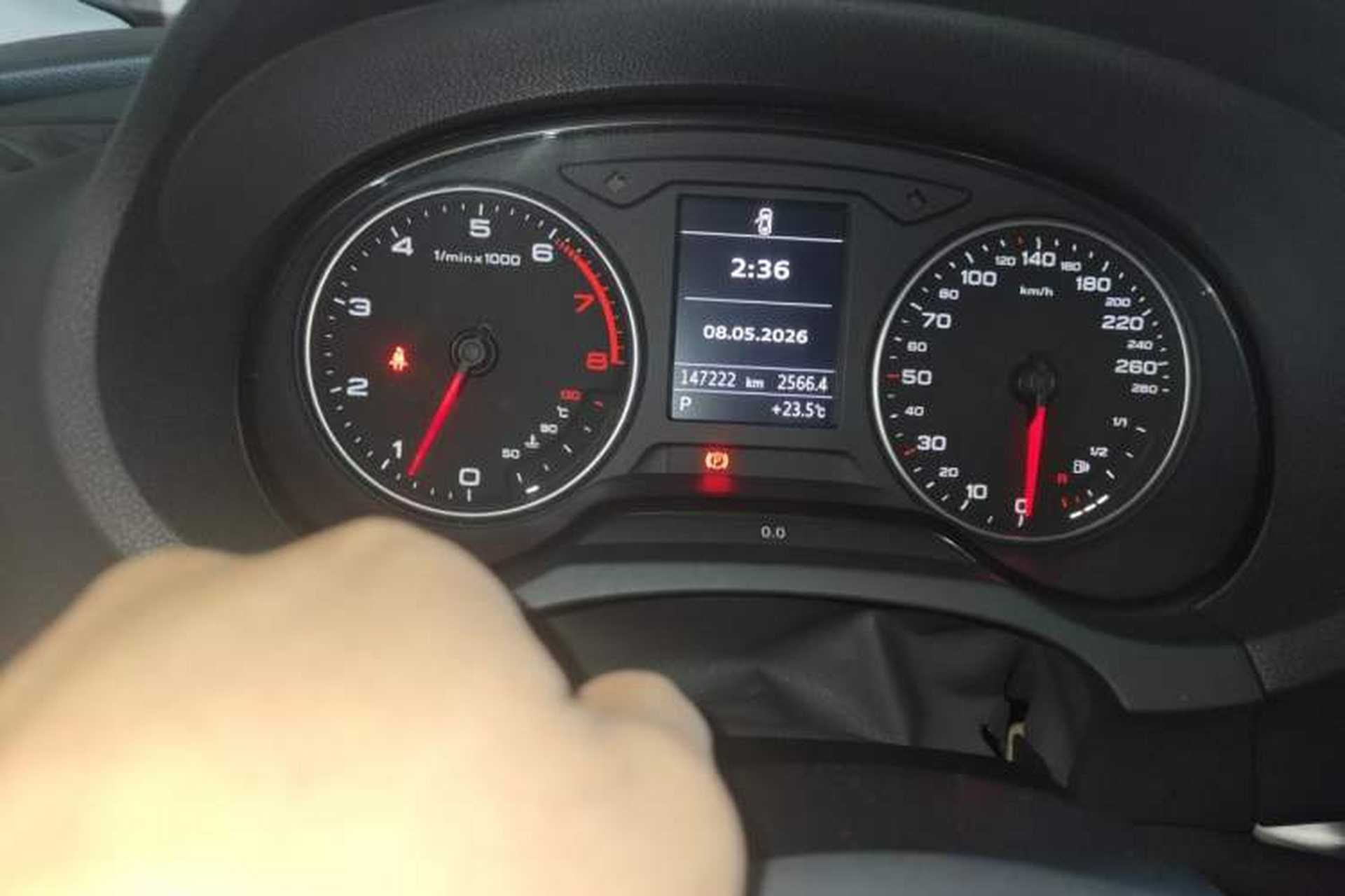 Used Audi A3 2014 Sportback 35 TFSI Automatic Style Edition Odometer Close Up