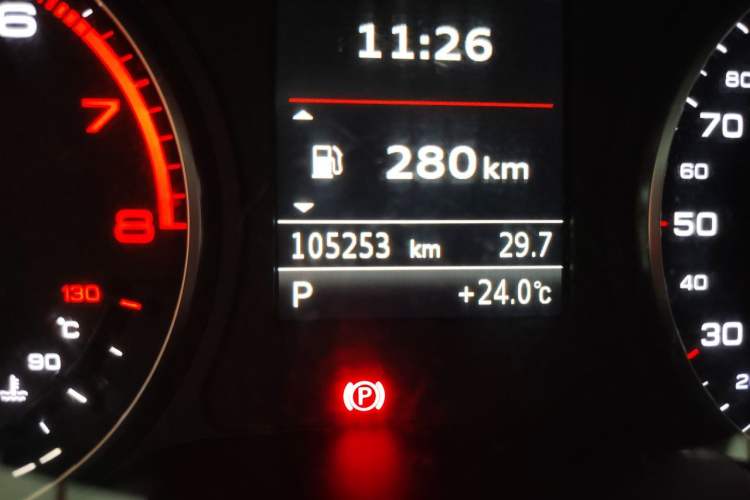 Used Audi A3 2014 Sportback 40 TFSI S line Comfort Model Odometer Close Up