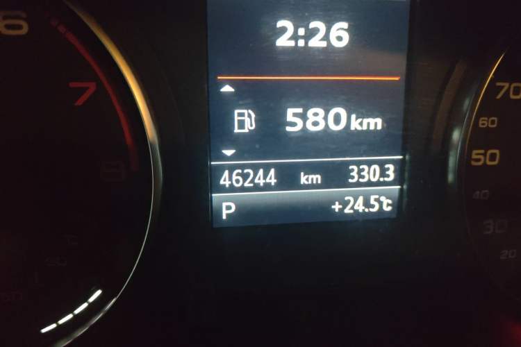 Used Audi A3 2014 Sportback 40 TFSI S line Comfort Model Odometer Close Up