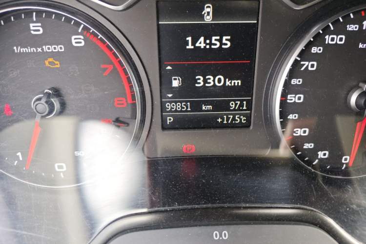 Used Audi A3 2014 Sportback 40 TFSI S line Comfort Model Odometer Close Up