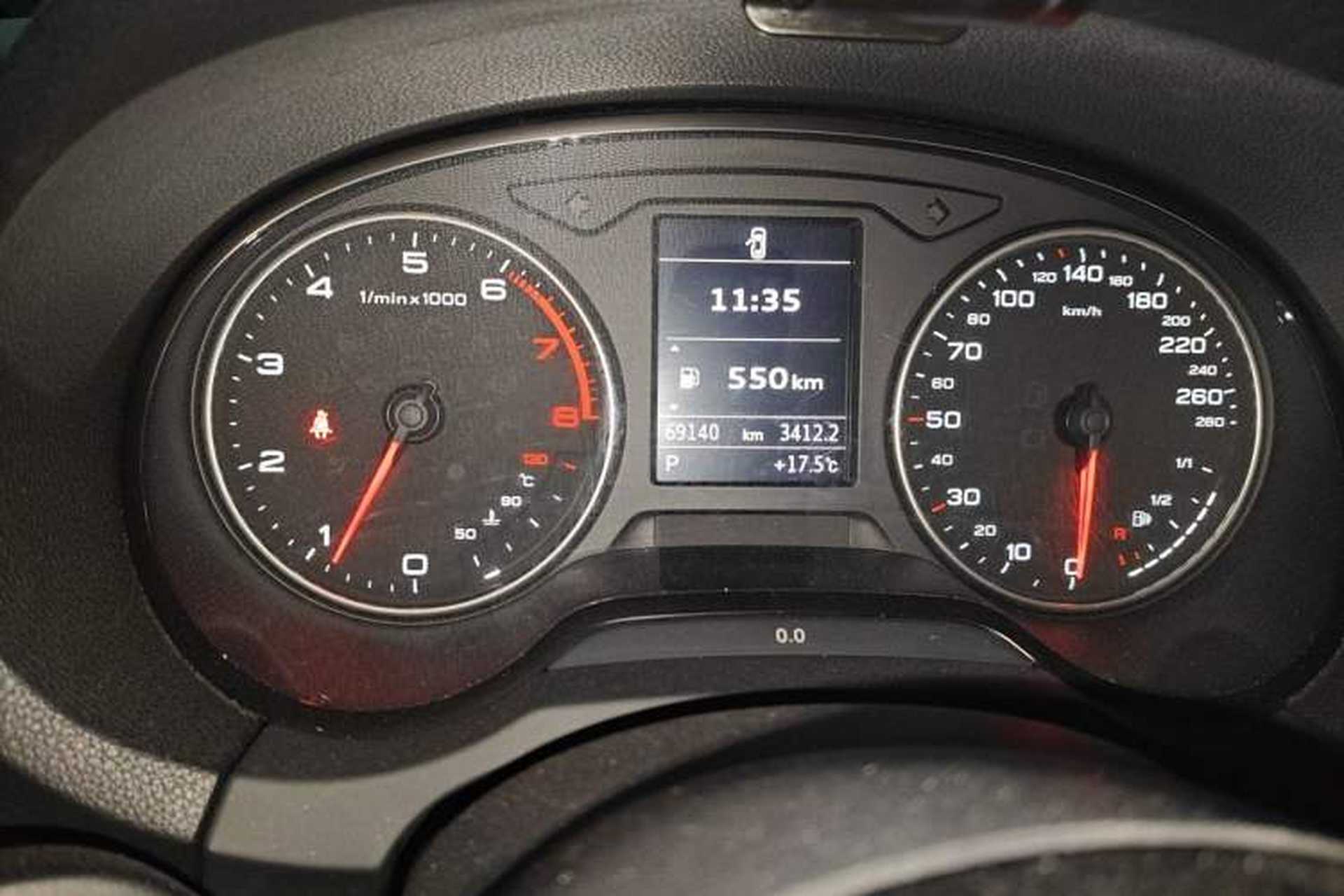 Used Audi A3 2014 Limousine 35 TFSI Automatic Comfort Model Odometer Close Up