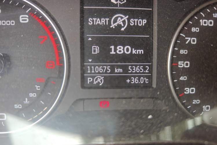 Used Audi A3 2014 Limousine 35 TFSI Automatic Comfort Model Odometer Close Up