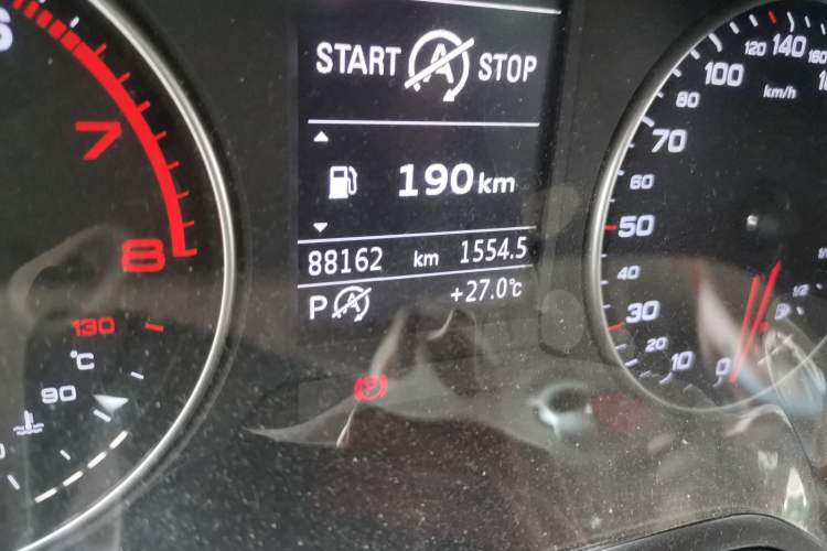 Used Audi A3 2014 Sportback 35 TFSI Automatic Comfort Model Odometer Close Up