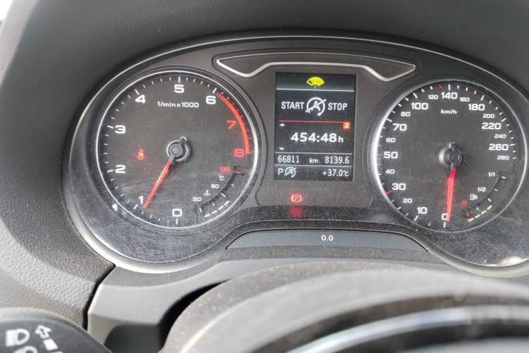 Used Audi A3 2014 Sportback 40 TFSI S line Comfort Model Odometer Close Up