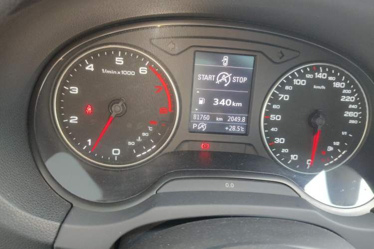 Used Audi A3 2014 Sportback 35 TFSI Automatic Comfort Model Odometer Close Up