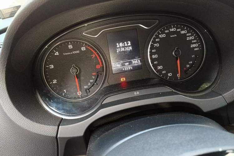 Used Audi A3 2014 Sportback 40 TFSI S line Luxury Model Odometer Close Up