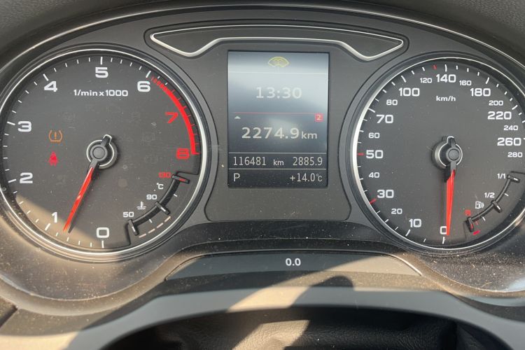 Used Audi A3 2015 Cabriolet 40 TFSI Odometer Close Up