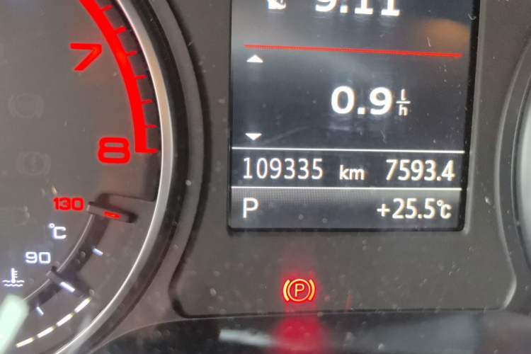 Used Audi A3 2015 Sportback 45 TFSI S line sports model Odometer Close Up