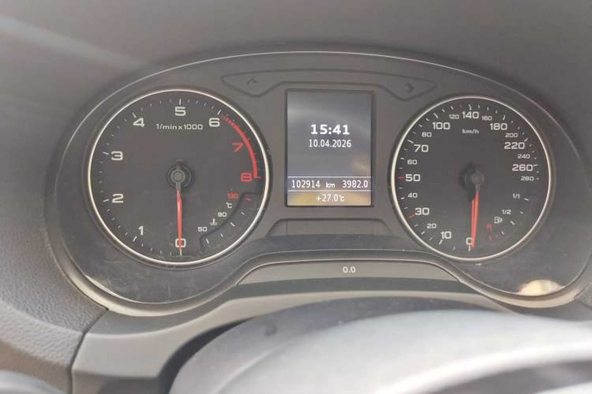 Used Audi A3 2015 Limousine 35 TFSI Millionth Anniversary Intelligent Leading Model Odometer Close Up