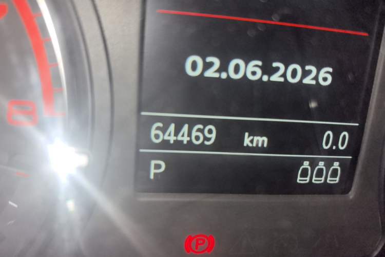Used Audi A3 2015 Limousine 45 TFSI S line Luxury Model Odometer Close Up