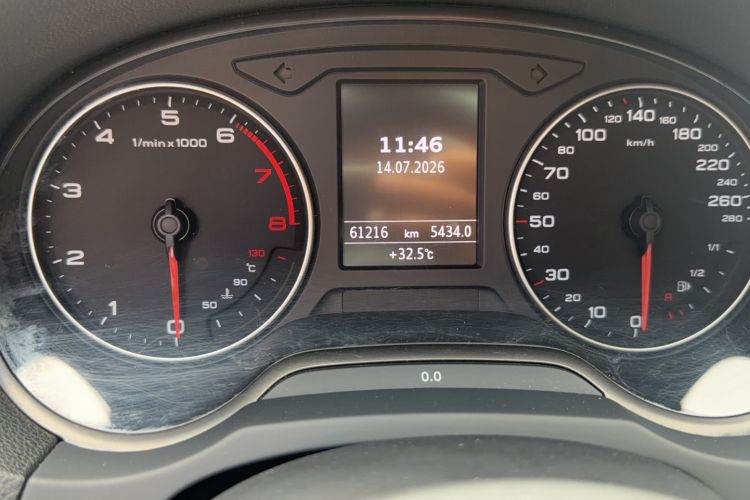Used Audi A3 2015 Limousine 35 TFSI Millionth Anniversary Comfort Model Odometer Close Up