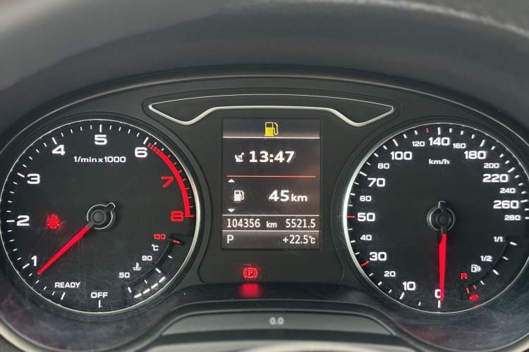 Used Audi A3 2015 Sportback 45 TFSI S line sports model Odometer Close Up