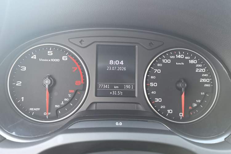 Used Audi A3 2015 Sportback 35 TFSI Millionth Anniversary Comfort Model Odometer Close Up