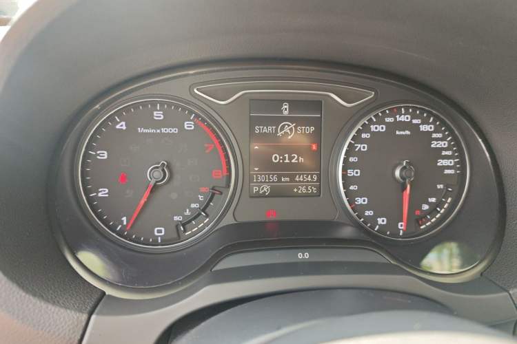Used Audi A3 2015 Limousine 45 TFSI S line Luxury Model Odometer Close Up