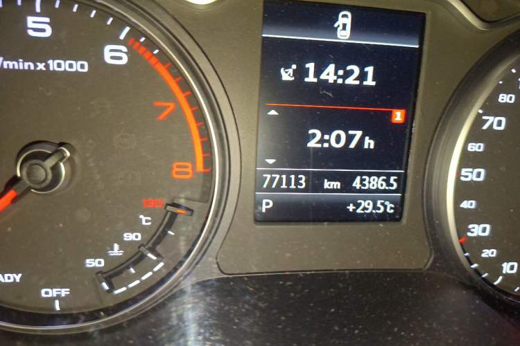 Used Audi A3 2015 Cabriolet 40 TFSI Odometer Close Up