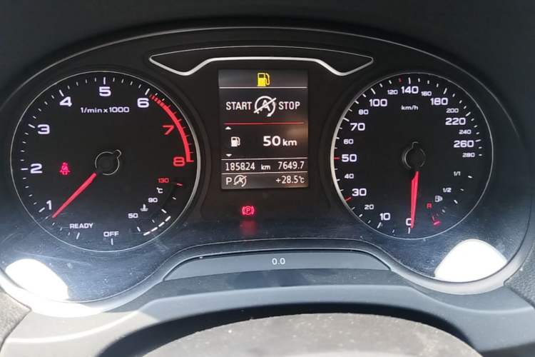 Used Audi A3 2015 Sportback 40 TFSI Automatic Comfort Model Odometer Close Up