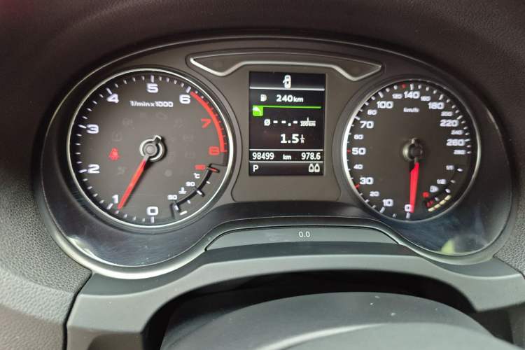 Used Audi A3 2015 Cabriolet 40 TFSI Odometer Close Up