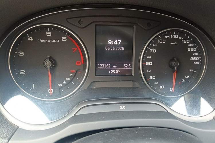 Used Audi A3 2015 Limousine 35 TFSI Millionth Anniversary Comfort Model Odometer Close Up