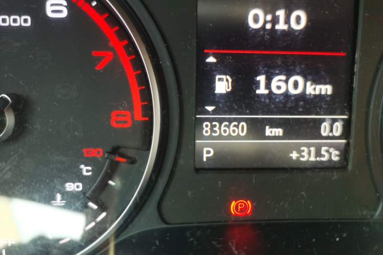 Used Audi A3 2015 Limousine 40 TFSI Automatic Comfort Model Odometer Close Up