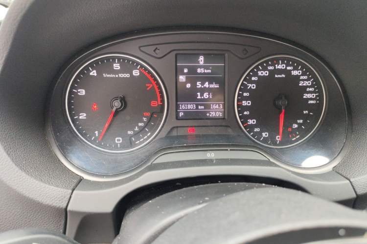 Used Audi A3 2015 Limousine 35 TFSI Millionth Anniversary Comfort Model Odometer Close Up