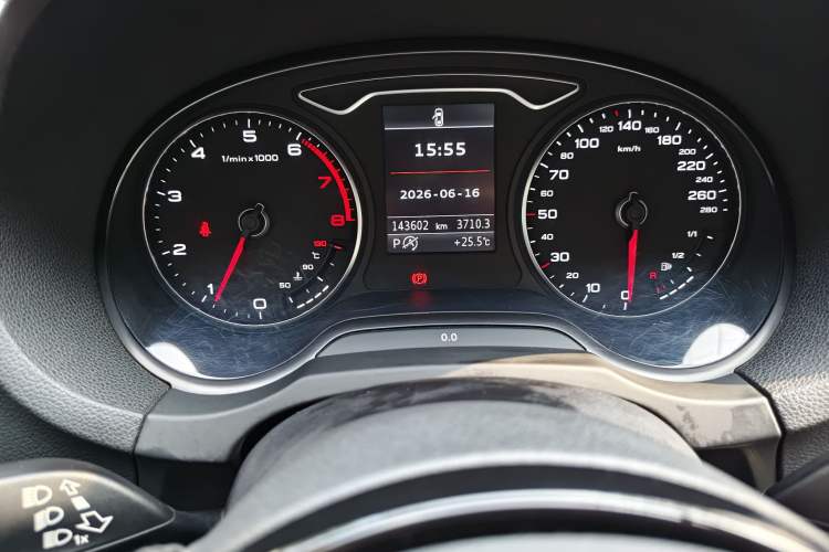 Used Audi A3 2015 Sportback 40 TFSI Automatic Comfort Model Odometer Close Up