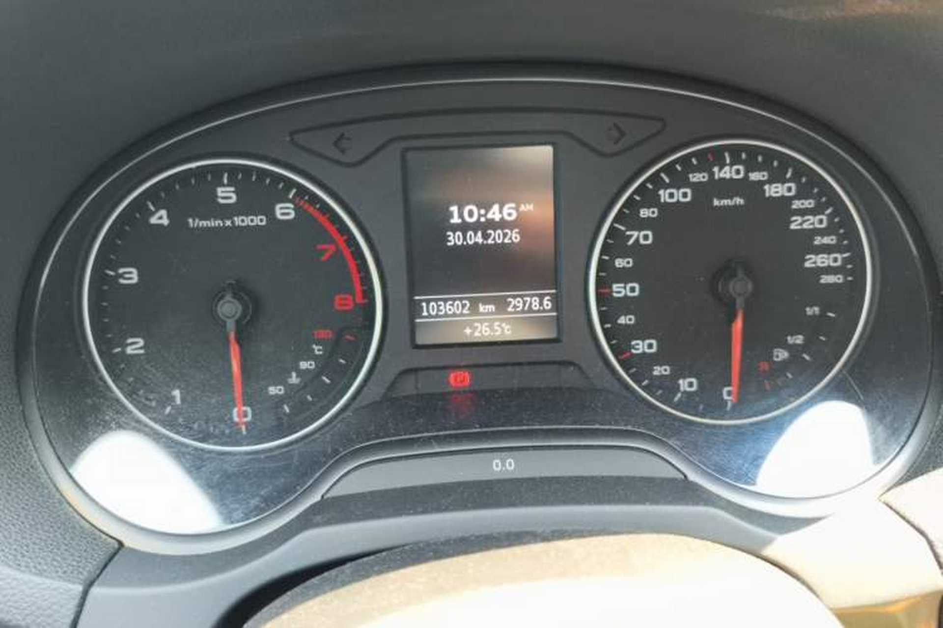 Used Audi A3 2015 Sportback 35 TFSI Millionth Anniversary Comfort Model Odometer Close Up