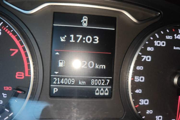 Used Audi A3 2015 Sportback 45 TFSI S line sports model Odometer Close Up