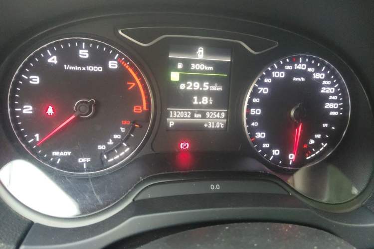 Used Audi A3 2015 Sportback 45 TFSI S line sports model Odometer Close Up