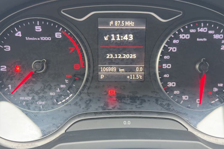 Used Audi A3 2015 Cabriolet 40 TFSI Odometer Close Up