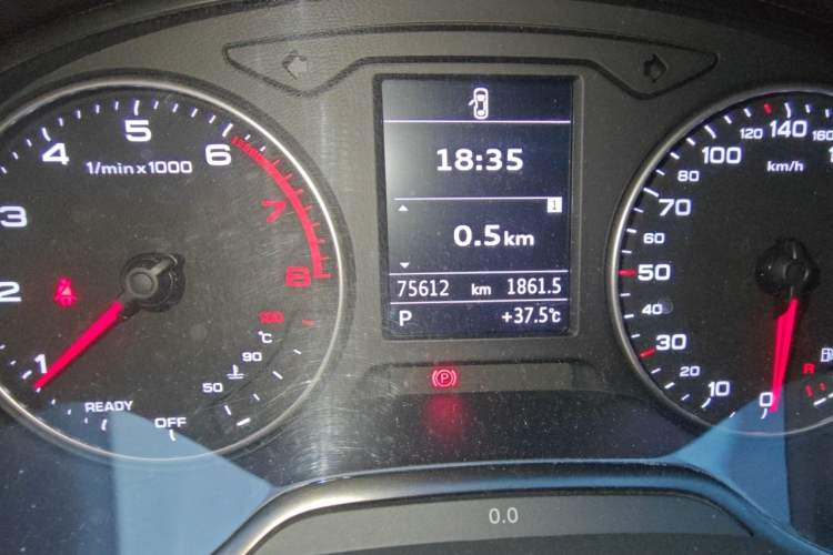 Used Audi A3 2015 Limousine 35 TFSI Millionth Anniversary Comfort Model Odometer Close Up