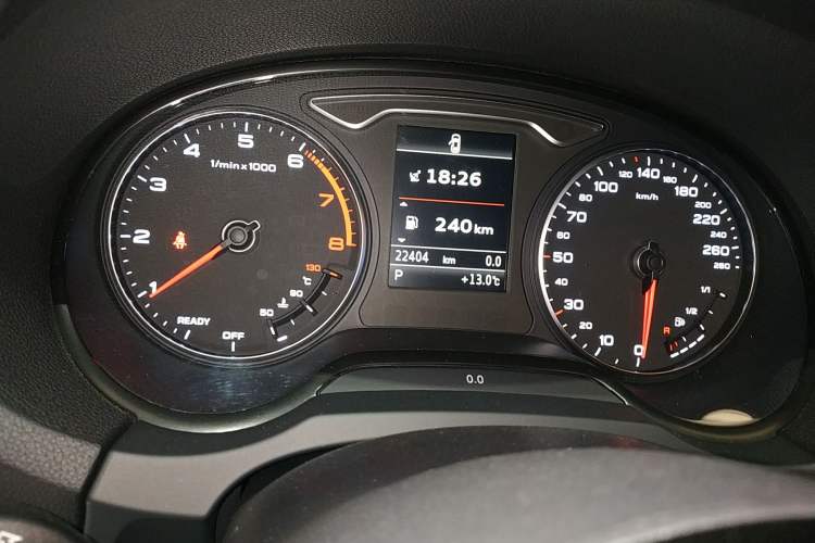 Used Audi A3 2015 Cabriolet 40 TFSI Odometer Close Up
