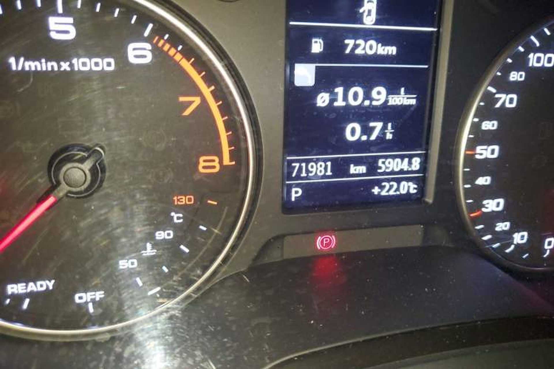 Used Audi A3 2015 Limousine 35 TFSI Millionth Anniversary Comfort Model Odometer Close Up