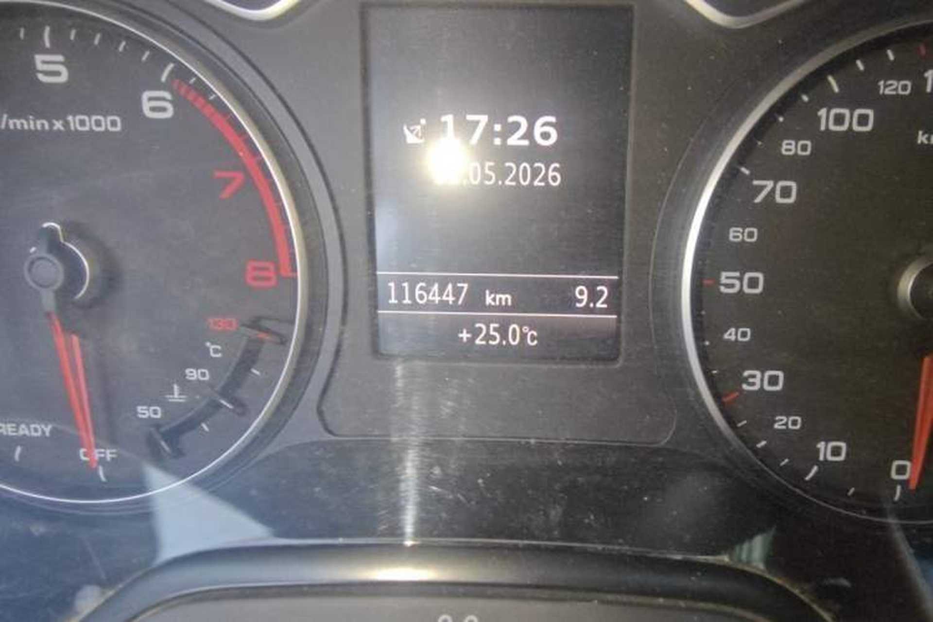Used Audi A3 2015 Sportback 45 TFSI S line sports model Odometer Close Up