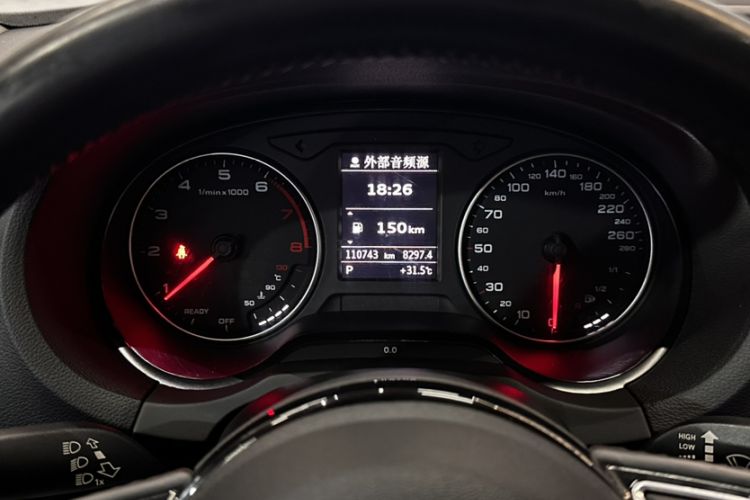 Used Audi A3 2016 Limousine 35 TFSI Style Edition Odometer Close Up