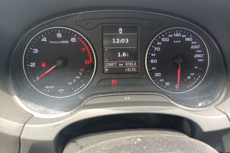 Used Audi A3 2016 Limousine 35 TFSI Prestige Edition Odometer Close Up