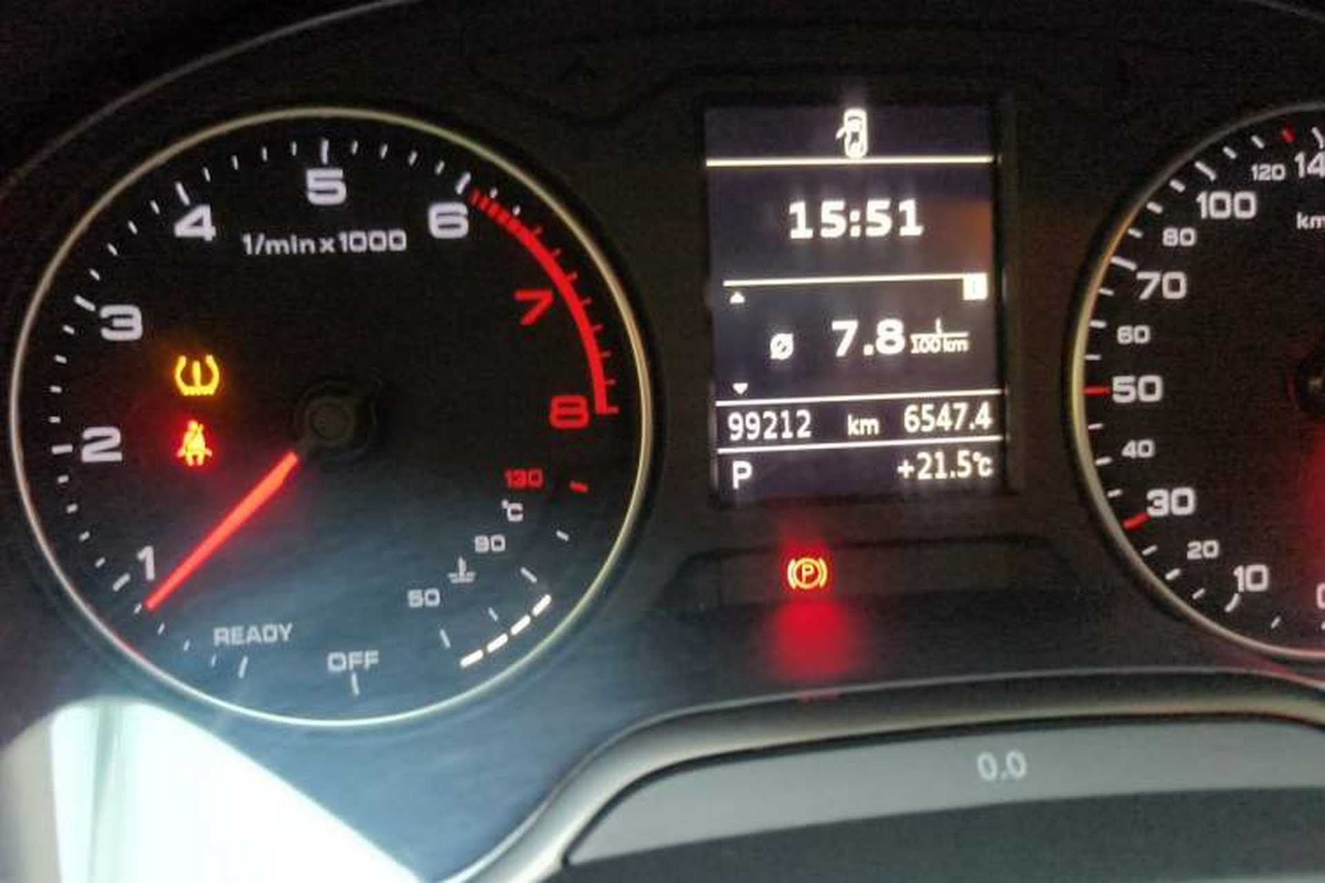 Used Audi A3 2016 Limousine 35 TFSI Prestige Edition Odometer Close Up
