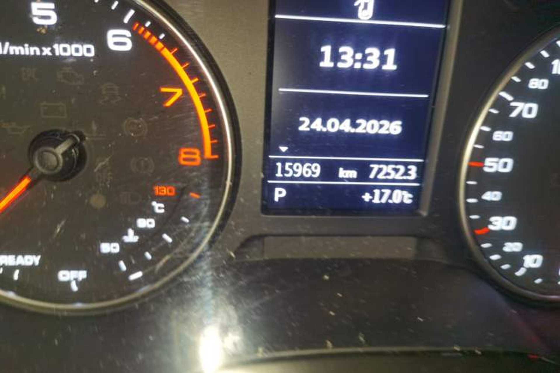 Used Audi A3 2016 Limousine 35 TFSI Prestige Edition Odometer Close Up