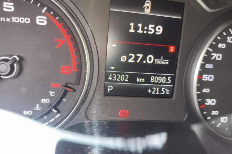 Used Audi A3 2016 Sportback 40 TFSI Style Edition Odometer Close Up