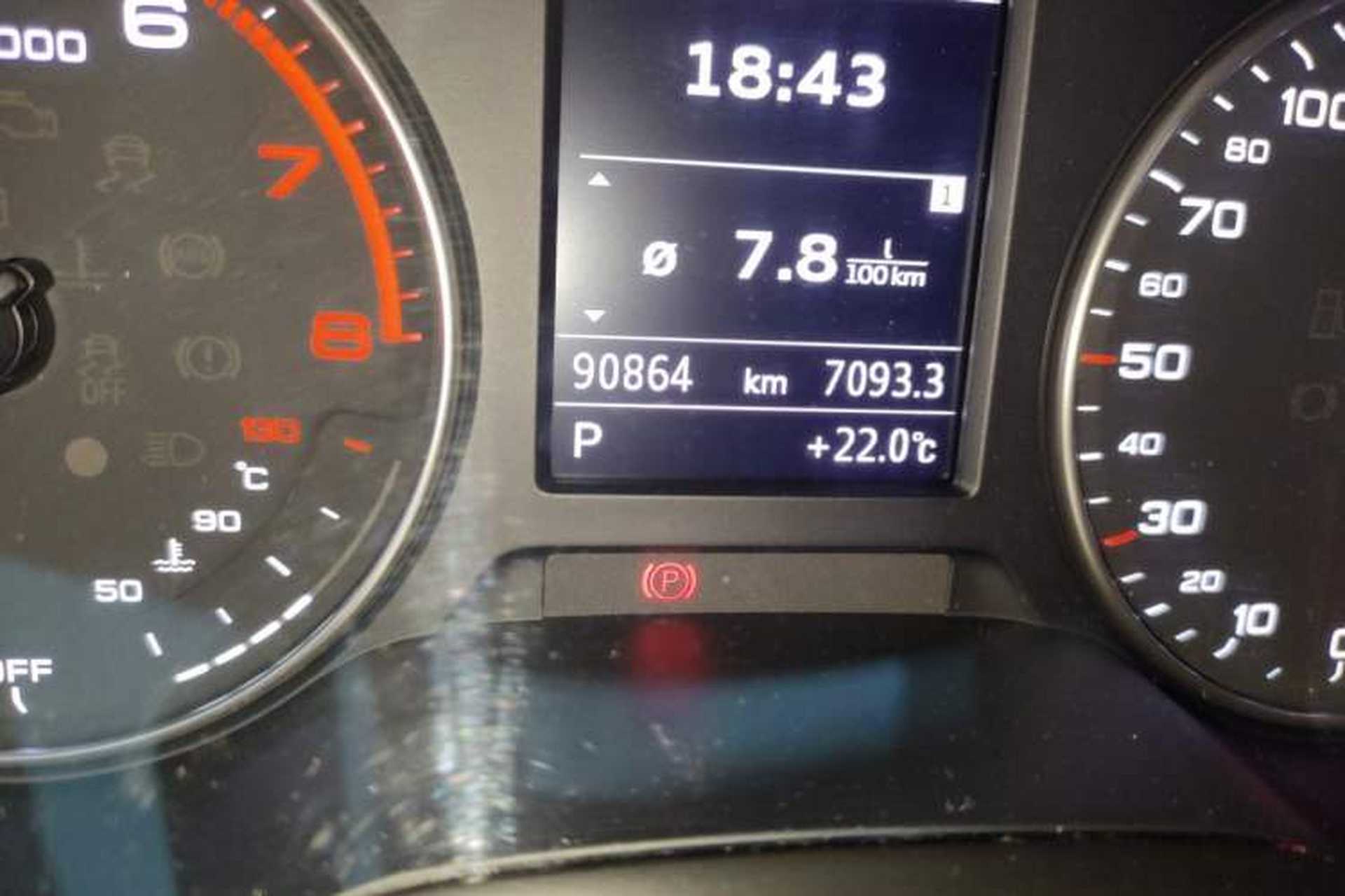 Used Audi A3 2016 Sportback 35 TFSI Style Edition Odometer Close Up