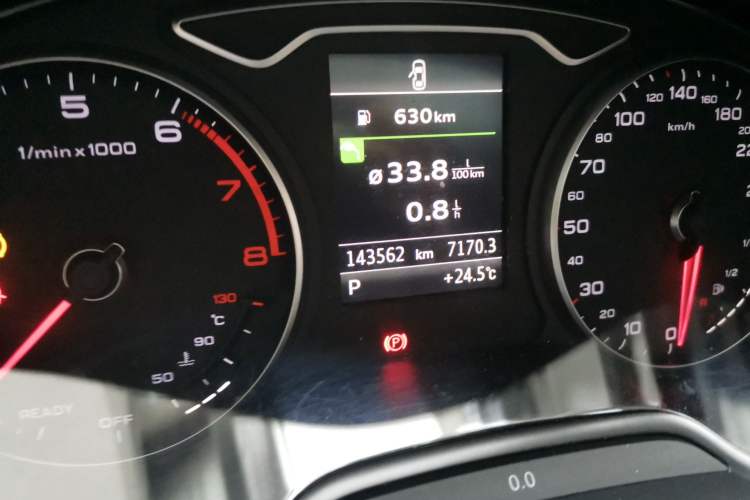 Used Audi A3 2016 Limousine 40 TFSI Style Edition Odometer Close Up