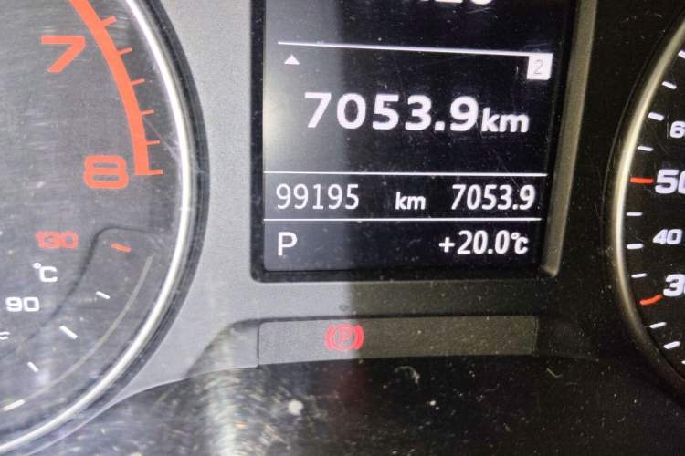Used Audi A3 2016 Limousine 35 TFSI Prestige Edition Odometer Close Up