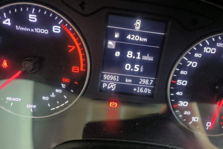 Used Audi A3 2016 Limousine 35 TFSI Prestige Edition Odometer Close Up