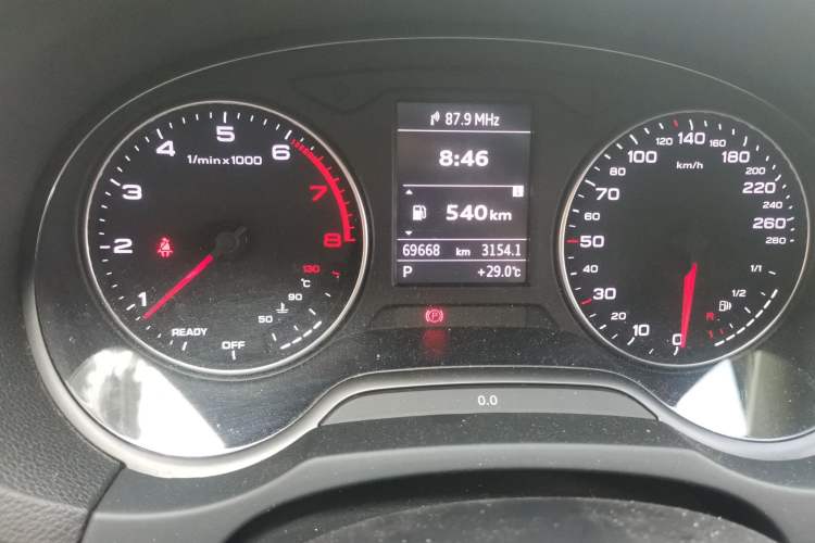 Used Audi A3 2016 Sportback 35 TFSI Ambition Edition Odometer Close Up