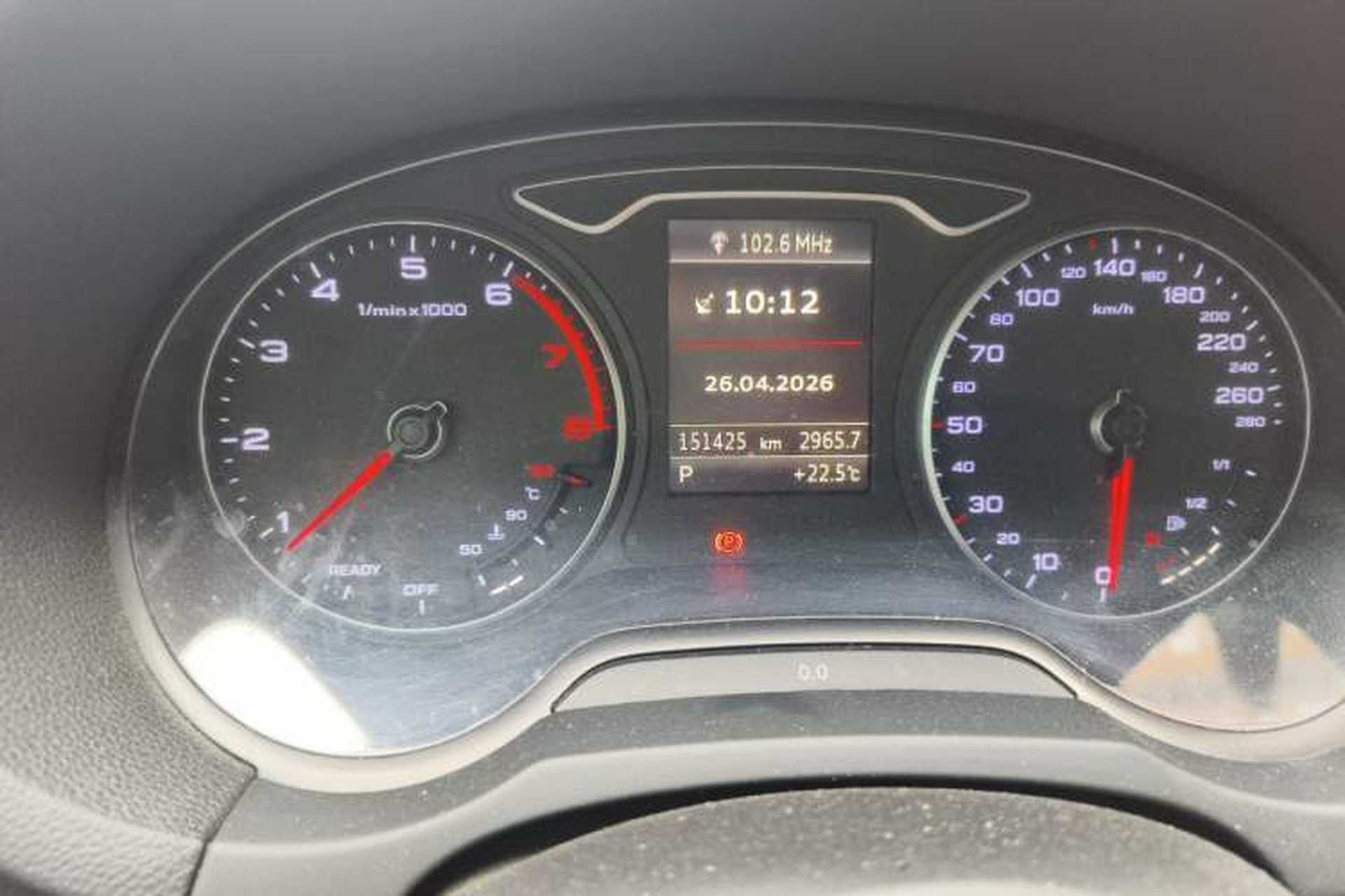 Used Audi A3 2017 Sportback 35 TFSI Sport Edition Odometer Close Up