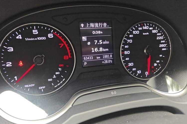 Used Audi A3 2017 Limousine 35 TFSI Sport Edition Odometer Close Up