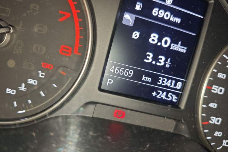 Used Audi A3 2017 Limousine 35 TFSI Ambition Edition Odometer Close Up
