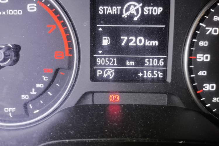 Used Audi A3 2017 Limousine 35 TFSI Fashion Model Odometer Close Up