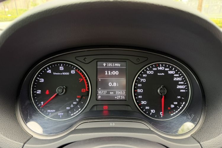 Used Audi A3 2017 Limousine 35 TFSI Sport Edition Odometer Close Up